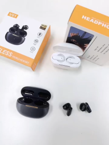 Tai Nghe Bluetooth V01 - Phiên Bản 5.4 Cao Cấp Âm Thanh HiFi Giảm Tiếng Ồn Cuộc Gọi Độ Trễ Thấp