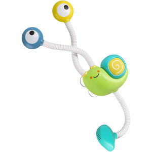 Baby Bath Shower Head Infant Bathing Toy Adorable Snail Toy Kids Playing Water Toy Shower Toy Baby Shower Toy Random Color (Green or Pink or Purple or Blue)