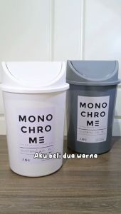 Tempat Sampah Indoor Technoplast Monochrome Dustbin 45 Liter Genki Market