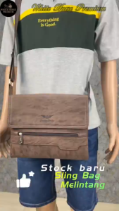 BS Sling Bag Men CrossBody Bag Man Shoulder Bag Office Messenger Bag Beg Silang Melintang Lelaki Beg Sandang Lelaki