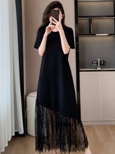 AIYITI | Elegant Lace Black Maxi Dress