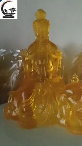 Tượng văn thù bồ tát phổ hiền bồ tát chất liệu poly Resin lưu ly (nhiều kích thước). Trang trí trên ô tô tiểu cảnh bonsai ghép lũa để bàn trà phòng khách bàn làm việc thờ thần tài