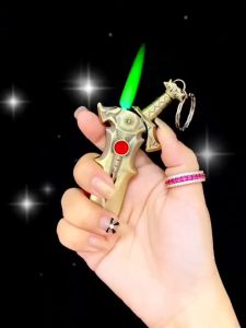 BẬT LỬA KHÈ MÓC KHÓA HÌNH THANH KIẾM NGỌC (KIM LOẠI) - (XÀI GAS)