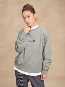 Champion | Casual Loose Round Neck Drop Shoulder Hoodie
