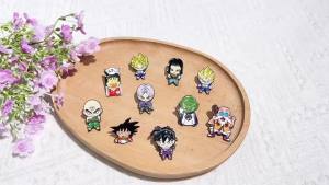 Bandai | Huy Hiệu Cài Áo Men Hình Nhân Vật Hoạt Hình Siêu Saiyan Phong Cách Anime Chất Liệu Kim Loại Hợp Kim Cứng Dành Cho Ba Lô 18+