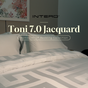 Intero | BambooPro Jac Beyond Thread Count | Toni Collection | Bed Set | Fitted Sheet | With Quilt Cover Set