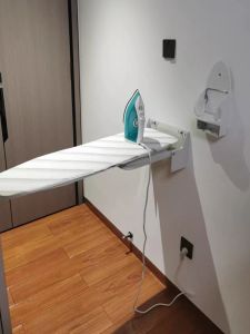 Foldable Wall-Mounted Home Use Wardrobe Ironing Board Hidden Design Cotton Pure Cotton Slide-In Ironing Board Clothes Storage