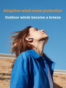 QCY AilyBuds pro Half-In-Ear ANC Active Noise Reduction Bluetooth Wireless Earphones Long Battery Life New Model Small Q Bean