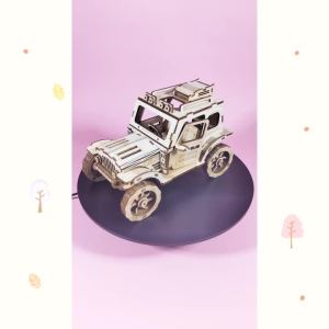 Wooden Off-Road Vehicle Model Kit 3D Puzzle Construction Fun Set Wooden Building Blocks DIY Puzzle Educational Birthday Gift