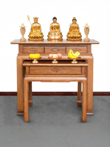 WANGJIXIANG | New Chinese Style Solid Wood Altar Cabinet