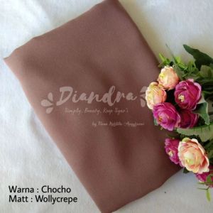DIANDRA HIJAB Khimar Jilbab Syari Jumbo Wollycrepe Non Pet XL Murah Bisa COD