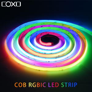 SPI COB LED Strip Light RGBIC Pixel WS2811 Addressable 720LEDs Dream Color WS2812B Flexible Dimmable FOB Lights RA90 DC12V 24V