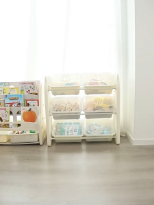 (Có nắp đậy) Kệ để đồ chơi đa năng kệ sách cho bé nhựa nguyên sinh cao cấp Babypods mẫu Eye Guys