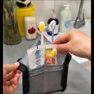 Toiletry Bag Waterproof Foldable Standing Hanging Cosmetic Bag Large Capacity EVA Organizer for Hotel Bathroom Home Travel