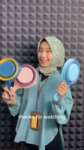 WARS Gayung Mandi Lipat - Wadah Air/Makanan Serbaguna Portable Bahan Silikon Bisa Dilipat