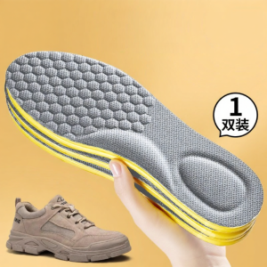 ZHIHAOEN | Sweat Absorption Odor Prevention Breathable Shock Absorption Work Shoe Insoles for Men