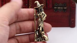 JETTING | (Ce14)Magic Moon Witch Ornament Home Decor Living Room/Entrance Decoration Home Furnishings Wizard Statue