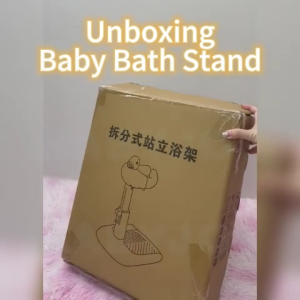 Baby Standing bath Shower Baby Bath Stand with Anti-Slip Base for Ages 1 to 6-Safety Bathtime Helper for Toddler Gift Idea