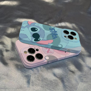 Hontinga All-inclusive Film Casing For VIVO V40 Lite Y200 Y29 Y39 V50 5G Y28 Y51 2020 Y31 Y81 Y81i Y21 Y33S Y33T Y21S Y21A Y21T T1X 2021 Case Korean film Phone Case Cute Cartoon Stitch Back Casing lens Protector Design Hard Cases Shockproof Shell Casing