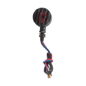 12V Retro Motorcycle LED Turn Signal Lamp Black Grill Bullet Amber Indicator For Harley Sportster XL Dyna Bobber Chopper
