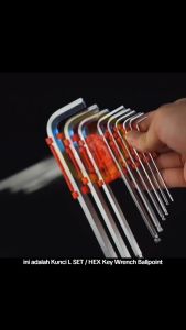Kunci L Serbaguna 9 Pcs: Kunci Ballpoint & Alat Serbaguna untuk Kerja