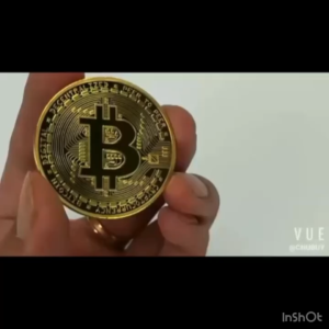 Coin Koin Fisik BTC Bitcoin Gold Plated Pajangan Koleksi Souvenir Gift Antik (zoom)