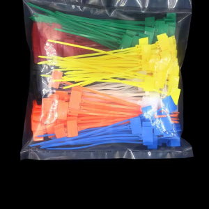 ​100pcs Nylon Cable Ties Self Locking Tag Labels Plastic Signage Markers 4x150mm Zip Ties