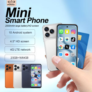 SERVO | SERVO S45 PRO Android Mini Smartphone 4G LTE 4.5" HD Display 3+64GB Face Unlock Small Portable Cell Phone 2 SIM GPS Play Store