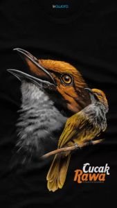 Bawara Kaos Gambar Cucak Rawa Kaos Kicau Mania Indonesia Bahan Cotton Combed Nyaman Dipakai