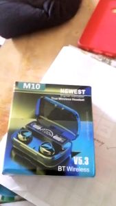 M10 TWS 5.1 Bluetooth Earphones Wireless Earbuds LED Display Touch Control earphone in-ear 9D Bass HIFI Headset