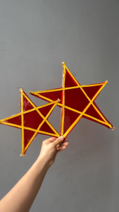 Lồng đèn ông sao - ngôi sao không viền đủ size 25cm - 40cm - 50cm trang trídecor Tết  Trung Thu