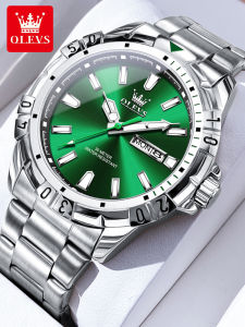 OLEVS | Mens Mechanical Waterproof Steel Band Business Watch