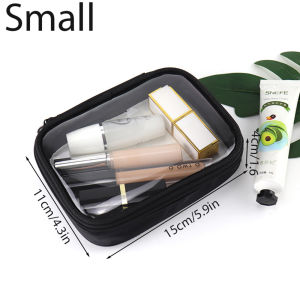 Women Clear Makeup BagWaterproof Toiletry Bag Carry on Makeup Bag Toiletry Brush Organizer Pouch PVC Travel Make Up Kit Bags