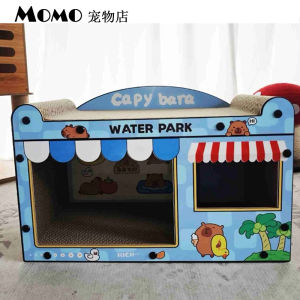 Integrated Cat Scratching Board And Bed Corrugated Paper Wear-resistant Cat Furniture Multi-functional Claw Grinding Toy