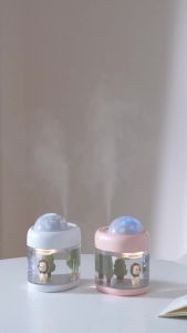 Portbale Projection Lamp Wireless Air Humidifier 2000mAh Battery USB Rechargeable Projector Umidificador Aroma Humidificador