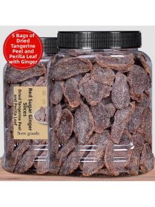 Fresh Ready-to-Eat Herbal Sugar Slices for Summer Months Red-Brown Sugar with Ginger Dried Orange Peel and Perilla 500g