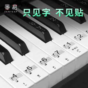 Transparent Piano Keyboard Stickers A1ZOQ001 88 Keys 6154 Keys Electronic Piano Note Stickers Music Instrument Accessories
