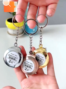 Thước Dây Mini 2m Bỏ Túi – Thước Cuộn Móc Khóa Gọn Nhẹ Vỏ Nhựa ABS Ánh Kim Đo Chính Xác