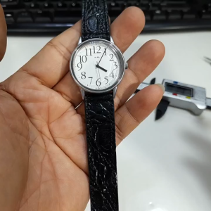 Đồng hồ nam nữ dây da Alba size 34mm vintage cổ điển second hand si Nhật