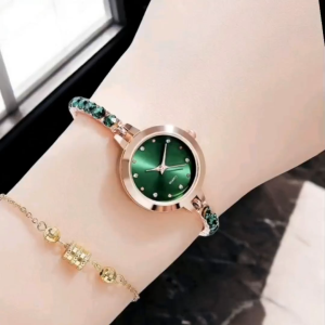 Jam Tangan Wanita Serut Korean Style Analog Quartz Women Watches Kasual Trendy Kekinian
