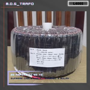 trafo toroid donat 20A CT 80v - 70v murni