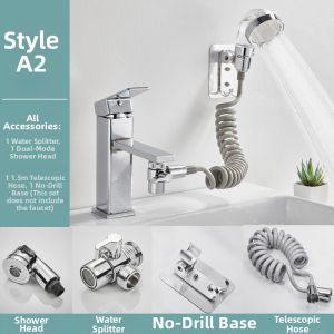 Adjustable Pull Out Shower Head for Sinks Brass Water Efficient