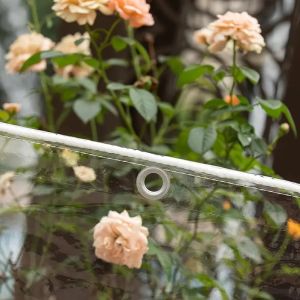 ผ้ากันลมกันน้ำแบบใสสำหรับกลางแจ้ง ทำจาก PVC หนา ทนทานต่อสภาพอากาศ เหมาะสำหรับกันสาดระเบียงและกันความร้อนสำหรับต้นไม้