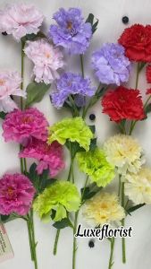 BUNGA NOVA CABANG 3/ BUNGA MAWAR KAIN BUATAN HIASAN PELAMINAN HIASAN PERNIKAHAN WEDDING DECORATION