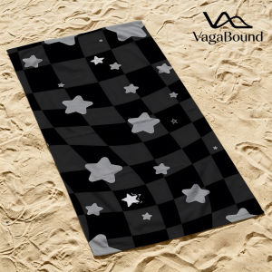 Checkered Stars Quick Drying Beach Towels Ultra Lightweight Fast-drying Super Absorbent It is a must-have item for summer