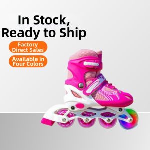 Adjustable Flash Childrens Ice Skating Shoes