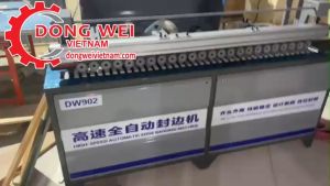 MÁY DÁN CẠNH 6CN HIỆU DW902 CẮT ĐẦU CUỐI TỰ ĐỘNG