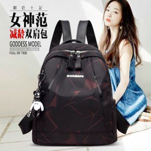 กระเป๋าเป้สะพายหลังผ้าอ็อกซ์ฟอร์ดผู้หญิงสไตล์เกาหลี กระเป๋าสะพายไหล่แบบลำลอง กระเป๋าสะพายข้างผ้าใบสไตล์วิทยาลัย กระเป๋าสะพายข้างขนาดเล็ก