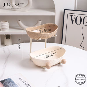 Jojos L Multi-Layered Fruit Tray Ins Style Metal And Acrylic Materials for New Years Tea Table Home Use Candy Fruit Tray