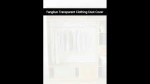 Transparent Plastic Clothes Dust Cover Dry Cleaning Hanging Dust Proof Garment Bags 60*90cm